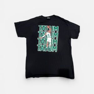 Jayson Tatum Graphic Tee - Green/White Print